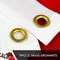 G128 2 PACK: California 4x6 Ft Double Sided Embroidered 210D Indoor/Outdoor, Brass Grommets, Heavy Duty Polyester, 3-ply